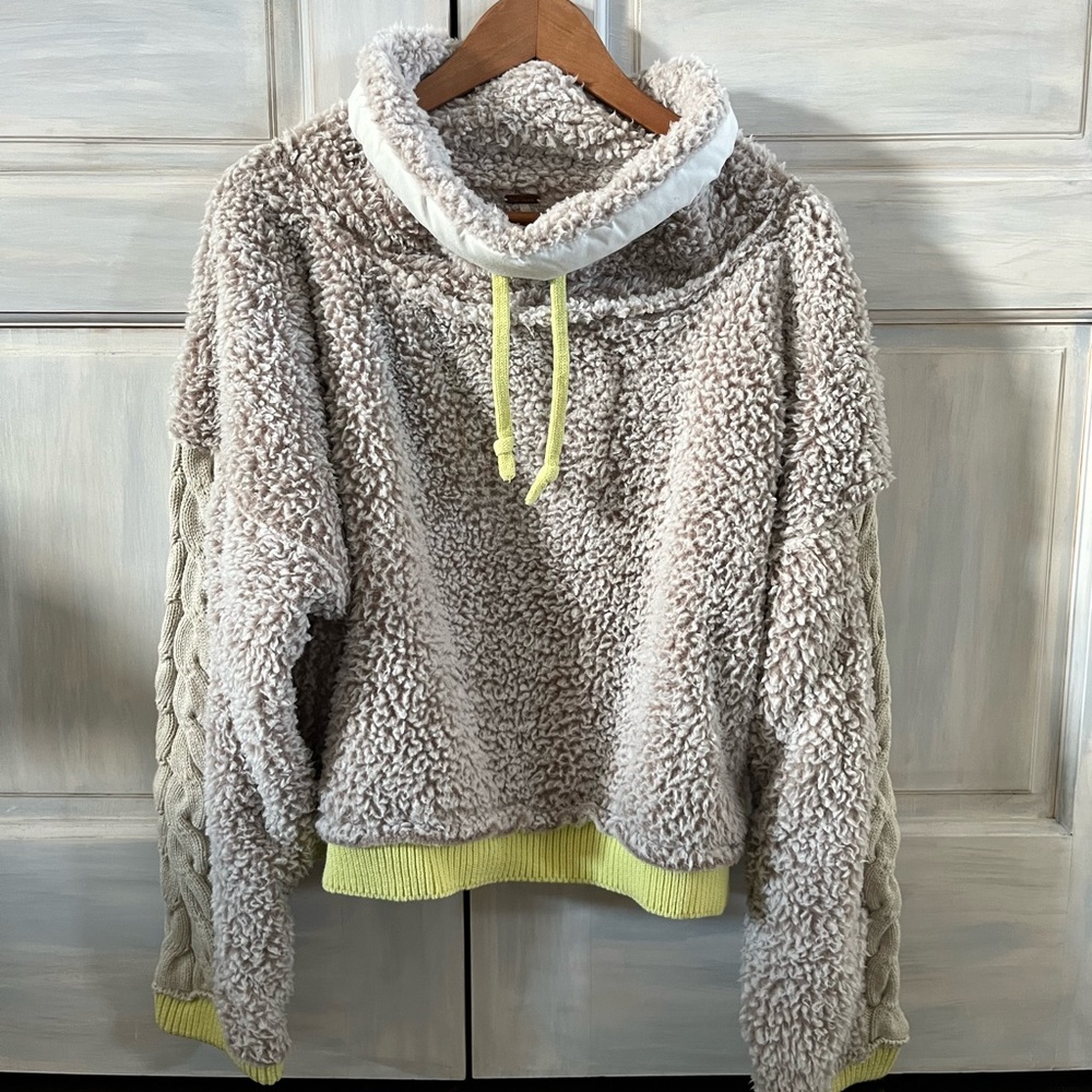Free People Furry Hoodie